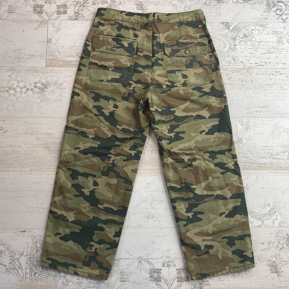 We The Free Free People Remy Camo High Waisted Wide Leg Jeans - Picture 13 of 16